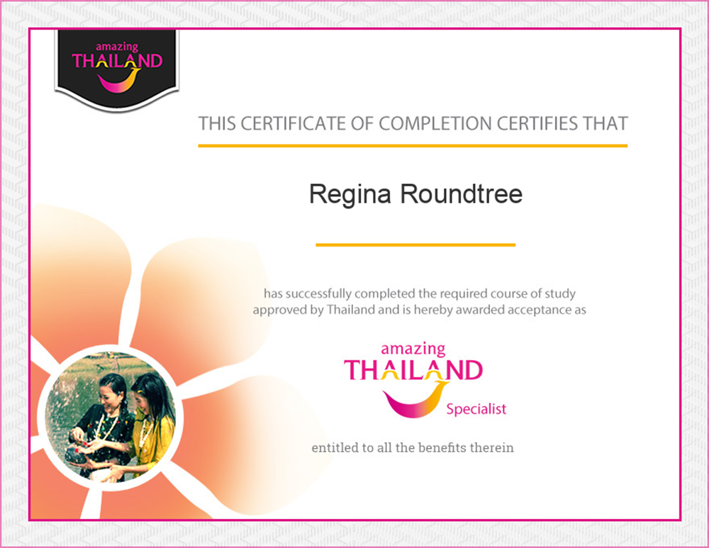 Regina Roundtree thailnd tourism